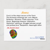 Lovers Tarot Card Briefkaart (Achterkant)