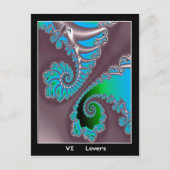 Lovers Tarot Card Briefkaart (Voorkant)
