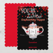 Lover's theefeest kaart (Voorkant / Achterkant)