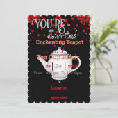 Lover's theefeest kaart (Staand voorkant)