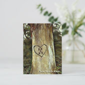 Lovers Tree Briefkaart (Staand voorkant)