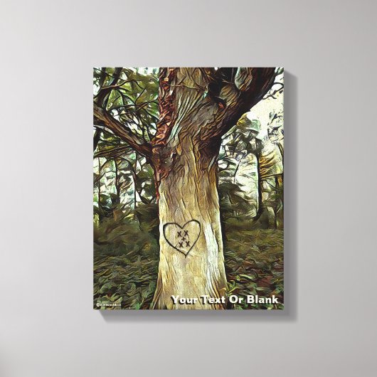 Lovers Tree Canvas Afdruk (Voorkant)