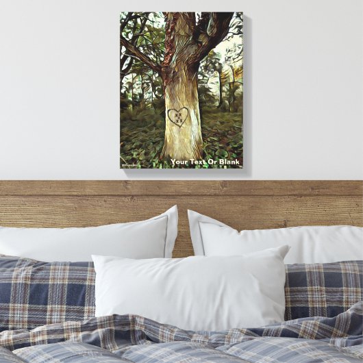 Lovers Tree Canvas Afdruk (Insitu (Slaapkamer))