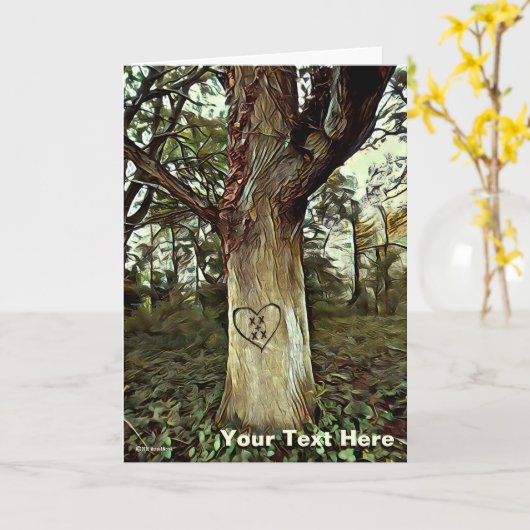 Lovers Tree Kaart (Gele Bloem)