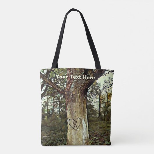 Lovers Tree Tote Bag (Achterkant)