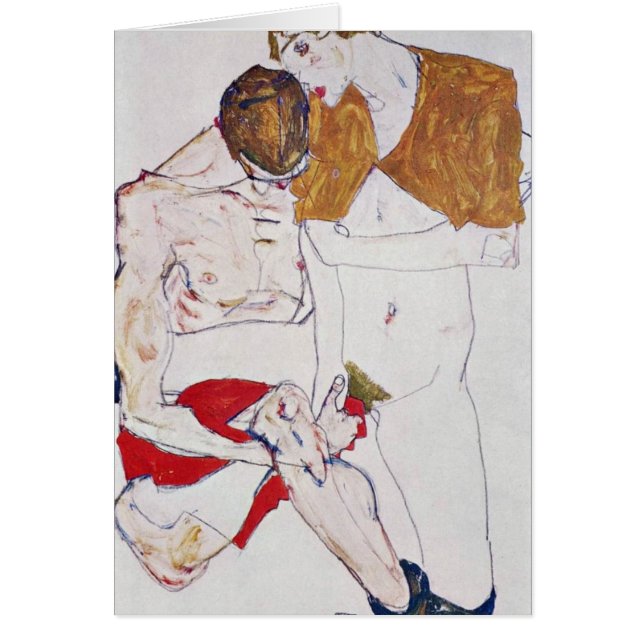 Lovers van Egon Schiele (Voorkant)