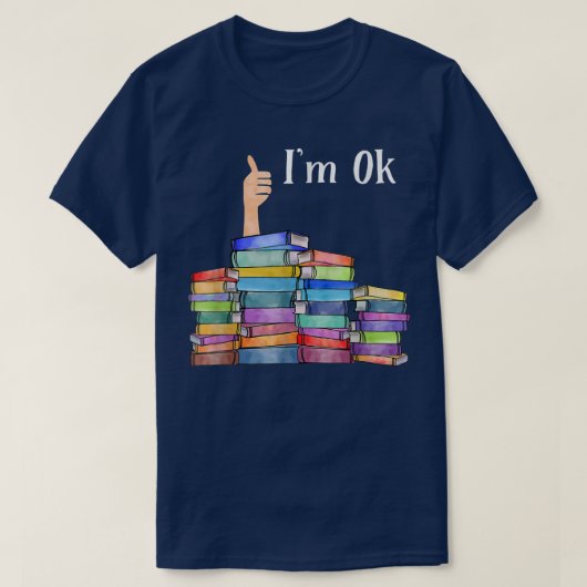 Lovers van het boek Ik ben OK National Book Lovers T-shirt (Design voorkant)