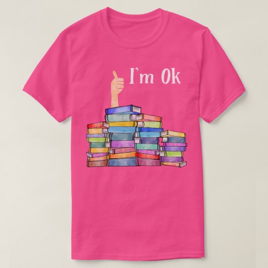 Lovers van het boek Ik ben OK National Book Lovers T-shirt (Design voorkant)