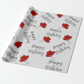 Lover's verjaardag cadeaupapier (Uitgerold)