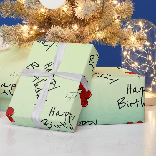 Lover's verjaardag cadeaupapier (Feestdagen)