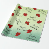 Lover's verjaardag cadeaupapier (Uitgerold)