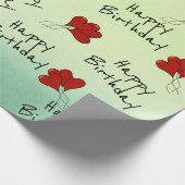 Lover's verjaardag cadeaupapier (Hoek)