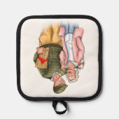 Lovers' Wedding Jubileum, oud schattig paar Pannenlap (Voorkant)