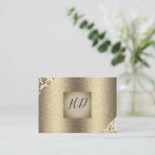 Lovertjes en Glitters / Executive Goud (Executive) Visitekaartje (Staand voorkant)