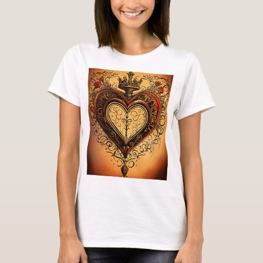 Love's Arrow: een traditioneel Tattoo-geïnspireerd T-shirt (Voorkant)