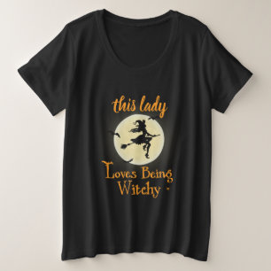 Loves die Witchy zijn Grote Maat T-shirt