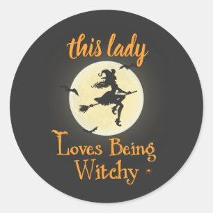 Loves die Witchy zijn Ronde Sticker