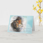 "Love's Embrace", gevouwen Wenskaart Kaart (Gele Bloem)