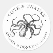 Love's Embrace | Liefde en Bedankt Ronde Sticker (Voorkant)