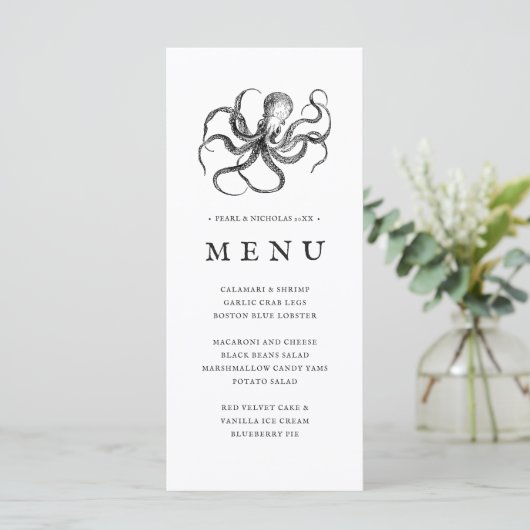 Love's Embrace | Menu Octopus Théleed (Staand voorkant)