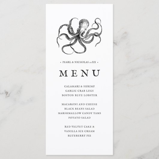 Love's Embrace | Menu Octopus Théleed (Voorkant)