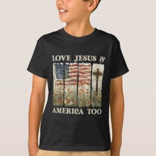 Loves en Jesus America ook op 4 juli Wildflower T-shirt