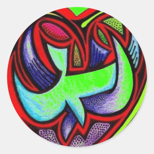 Love's Full Heart - Gepersonaliseerd Ronde Sticker (Voorkant)