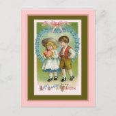 Love's Greeting Old Fashioned Valentijn Feestdagenkaart (Voorkant)