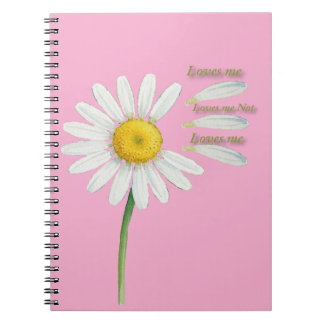 Loves Me, Loves Me Not Daisy – Romantic Watercolor Notitieboek