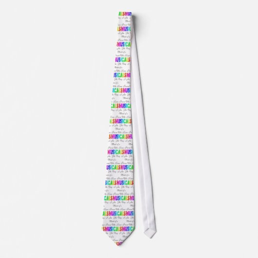 Loves Musicals Necktie Stropdas (Voorkant)