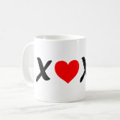 Love's Omhels XOXO Harmony Koffiemok (Voorkant links)