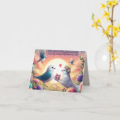 Love's Precious Gift - Romantische Valentijn's Day Kaart (Gele Bloem)