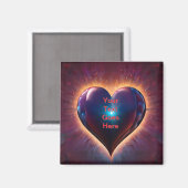 Love's Radiance: You Light Up My Heart beroemd gem Magneet (Voorkant / Achterkant)