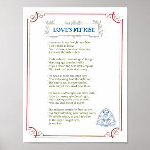 Love's Reprise - een romantisch, muzikant gedicht  Poster