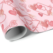 Love's Symphony: Een Valentijnsdag Cadeaupapier (Rol Hoek)