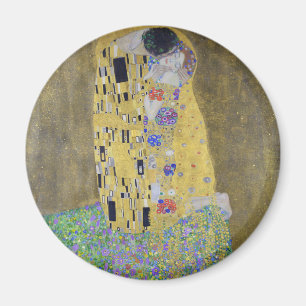 Love's Tapestry: Een kus in goud van Klimt Magneet