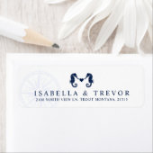 Love's Tide Seahorse Thema Retouradres Etiket (Insitu)