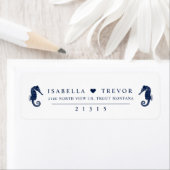 Love's Tide Seahorses Thema Retouradres Hart Etiket (Insitu)