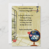 Love's Vision: Dromen rond de Aarde Bruiloft Kaart (Achterkant)