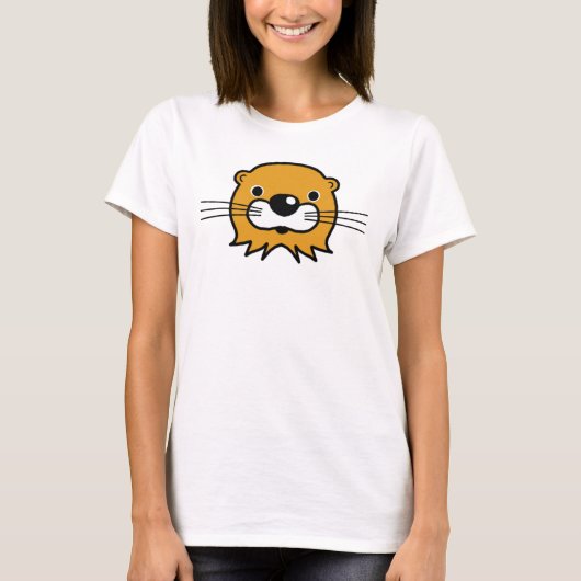 Loves Wildlife en Otters T-Shirt (Voorkant)