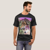 Loves Wolven Wolf Gezicht 16 T-shirt (Voorkant volledig)