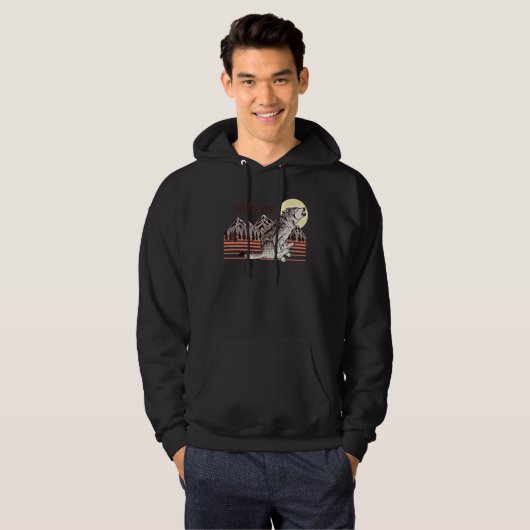 Loves Wolves wolf Cute Hoodie (Voorkant volledig)
