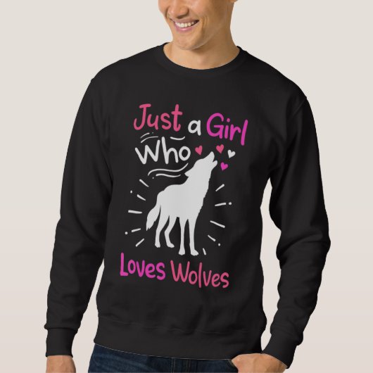 Loves Wolves wolf Face 14 Trui (Voorkant)