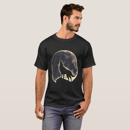 Loves Wolves wolf moon 1 T-shirt (Voorkant volledig)