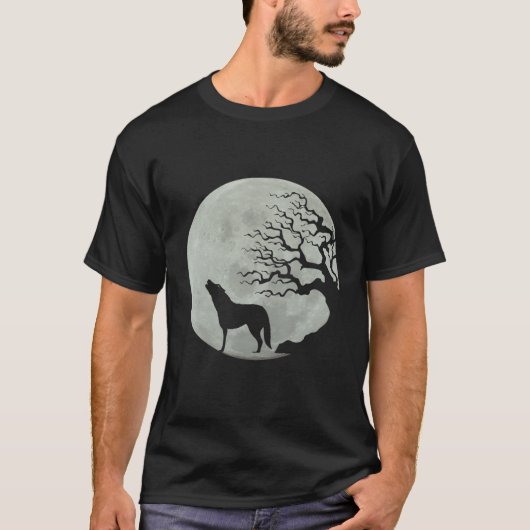 Loves Wolves wolf moon 4 T-shirt (Voorkant)