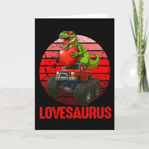 Lovesaurus Dinosaur Monster Truck Valentijns Peute Kaart