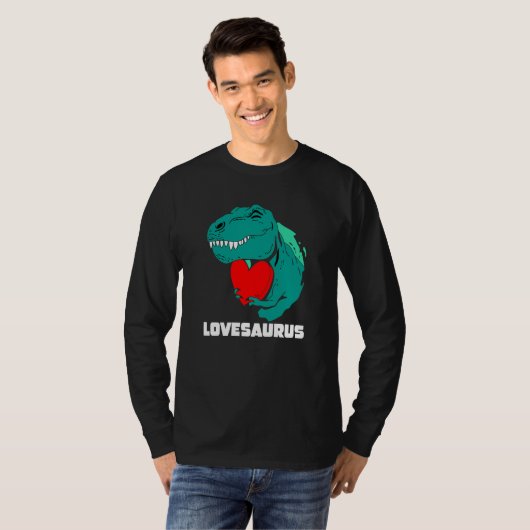 Lovesaurus For Toddler Boys Valentines Day N rex D T-shirt (Voorkant volledig)