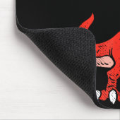 Lovesaurus Trex Dinosaur Heart Cute Valentines Day Muismat (Hoek)