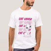 lovescat funnycat t-shirt (Voorkant)