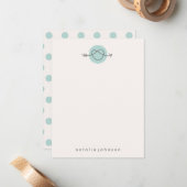 Loveset Stationery - Mint Notitiekaartje (Voorkant / Achterkant in situ)